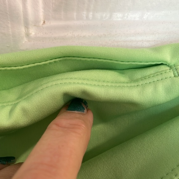 FREE PEOPLE MOVEMENT CRISS CROSS WAIST CROPPED LEGGINGS GREEN SIZE SMALL - Picture 5 of 9